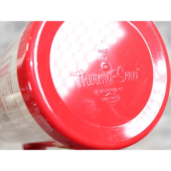 Vintage 70s USA Made Thermo-Serv Budweiser Bud Man Carrying Budweiser Beer Mug S - Picture 5 of 5